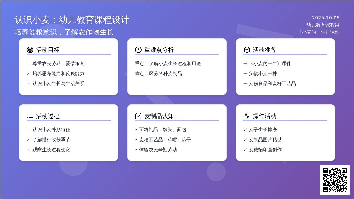 小班社会:麦爷爷