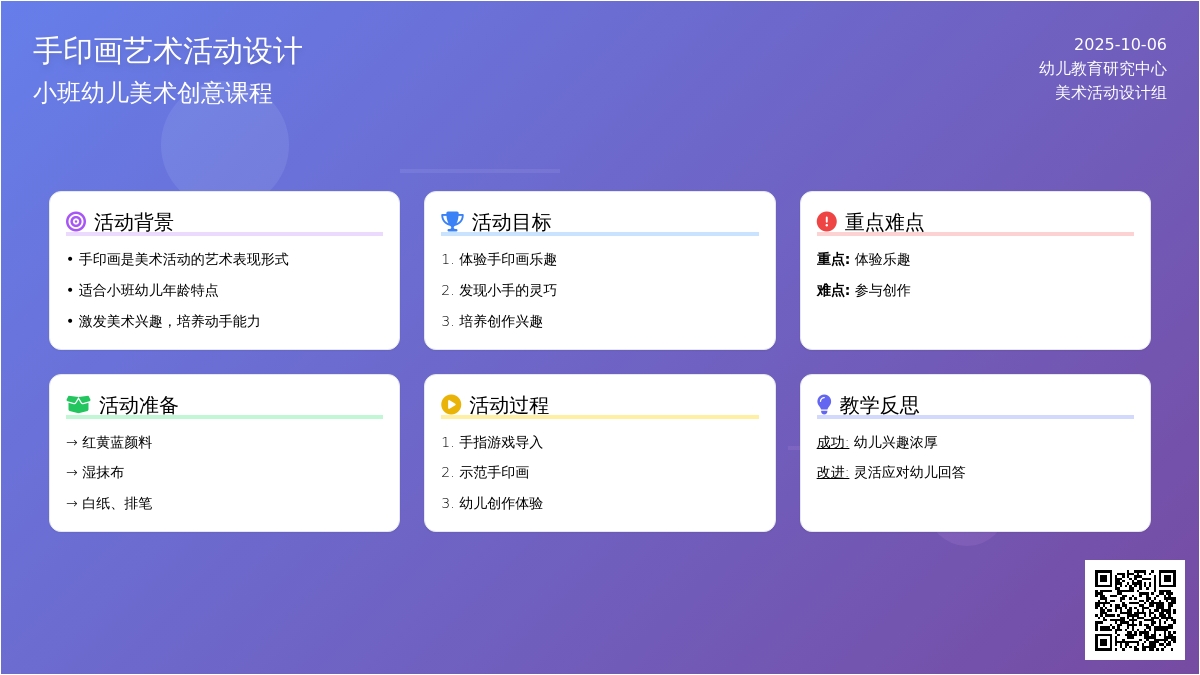 小班美术活动：我有一双小小手