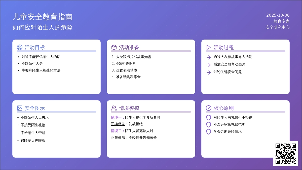 幼儿园小班安全教育教案：危险的陌生人