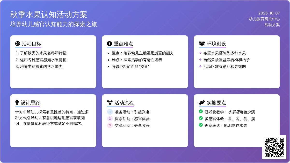 中班综合活动：秋天的水果