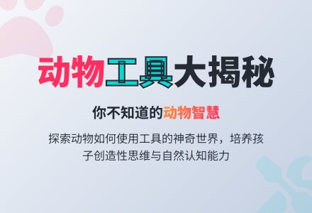 幼儿园中班科学教案：会使用工具的动物-幼师课件网