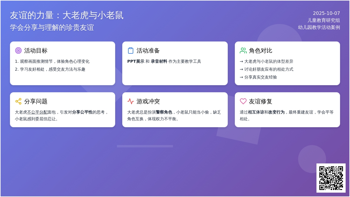 幼儿园中班社会教案：《小老鼠和大老虎》