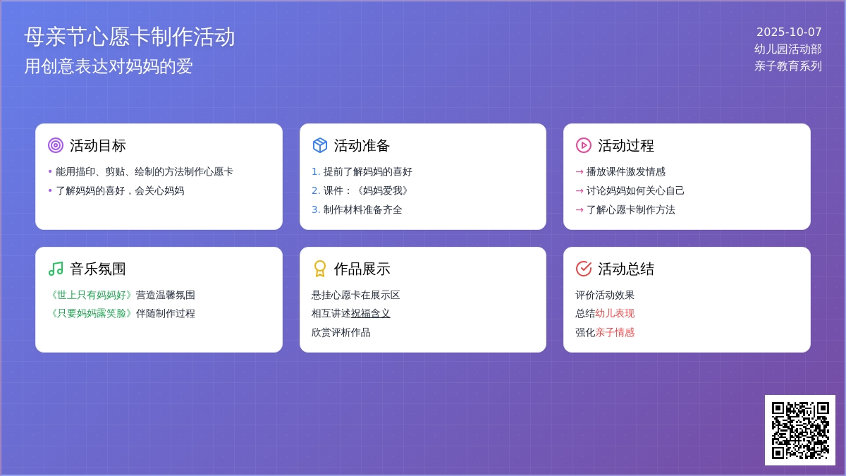 幼儿园中班社会教案：给妈妈的祝福