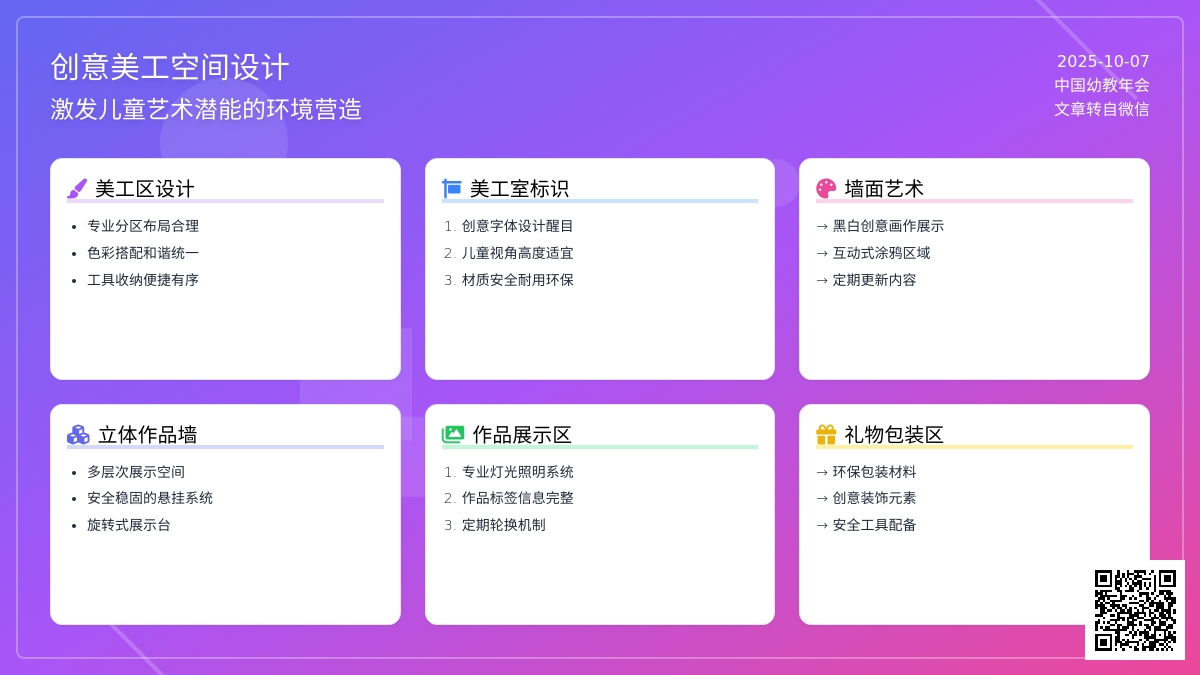 活动区布置——美工区