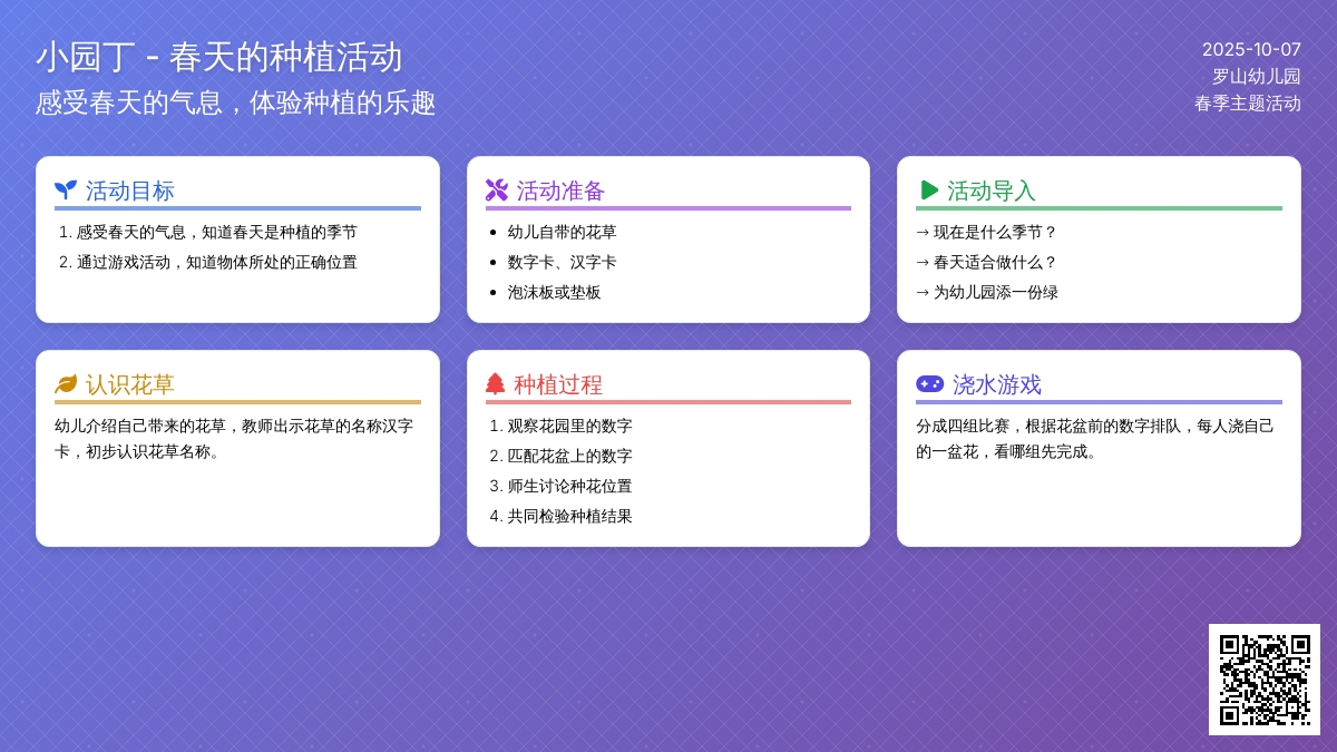 中班主题教案：春天小园丁