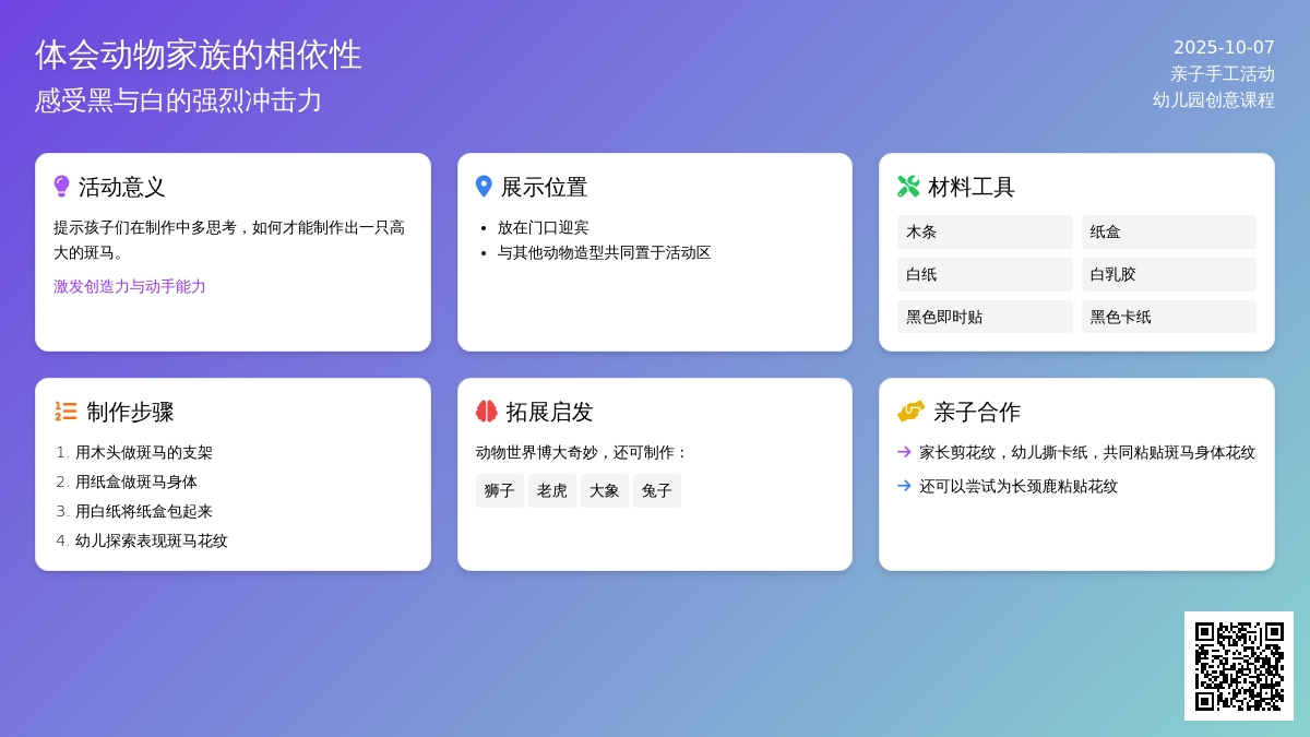 斑马一家——室内外展示均可