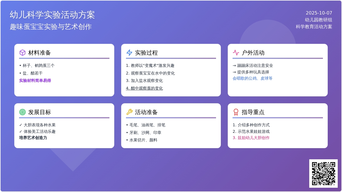 中班科学教案：有趣的蛋孩子