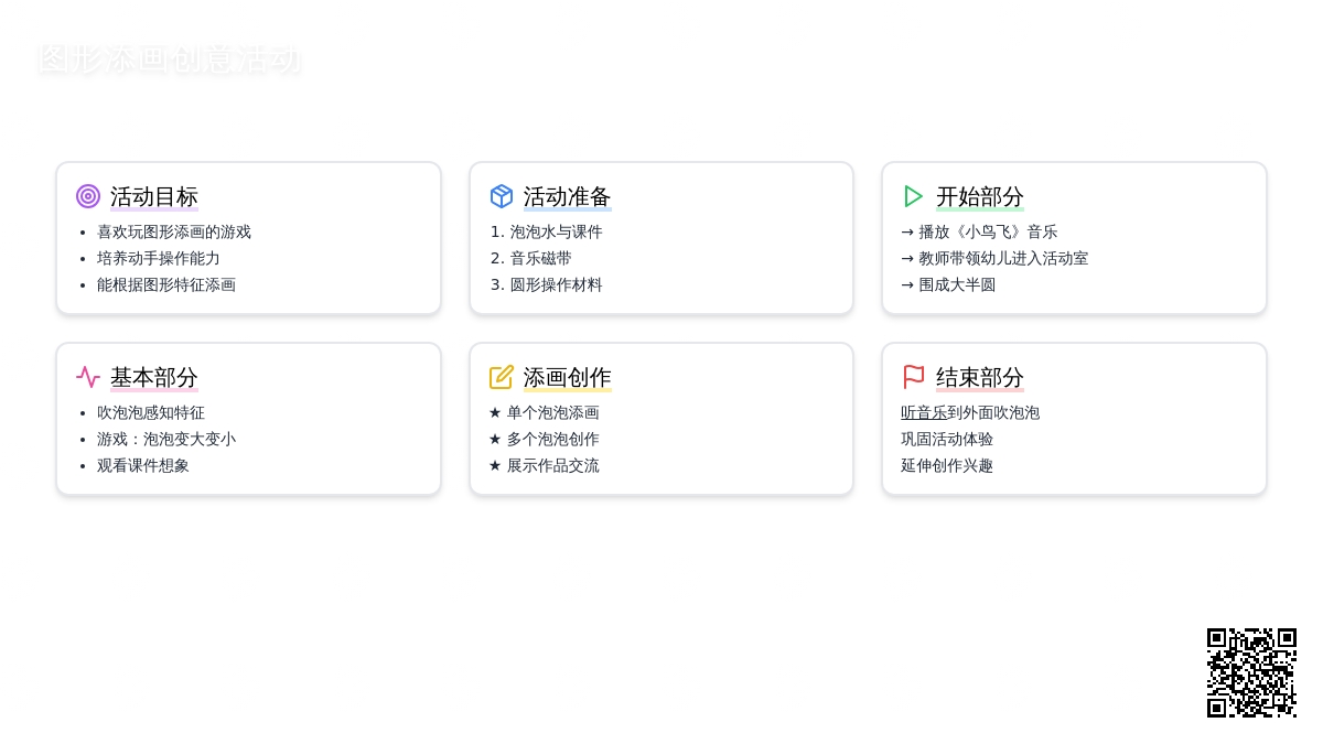 幼儿园创新智慧游戏：泡泡变图画