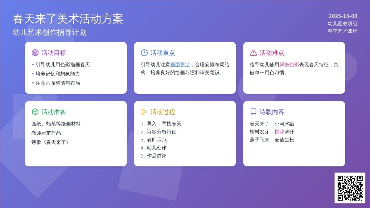 幼儿园中班绘画:美丽的春天 幼儿园中班绘画:美丽的春天