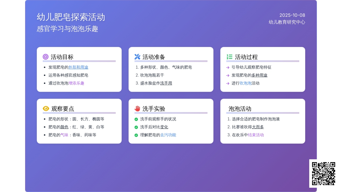 中班科学教案：多彩的肥皂常识