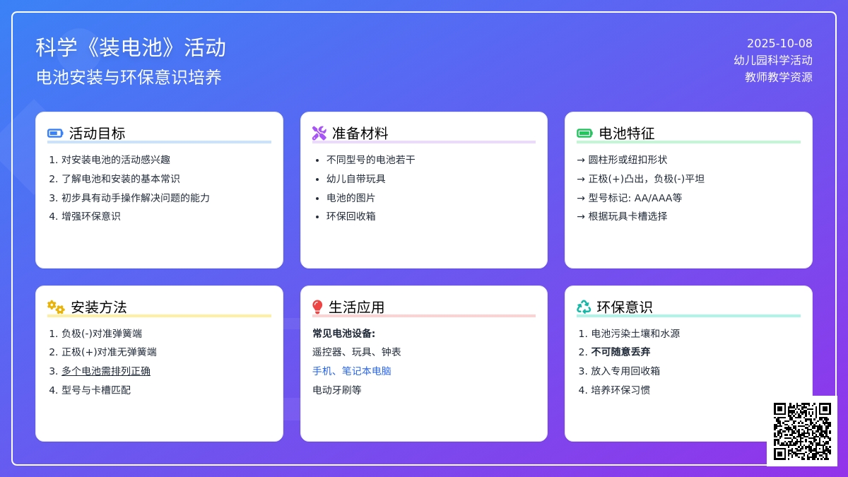幼儿园中班科学活动教案:装电池 幼儿园中班科学活动教案:装电池