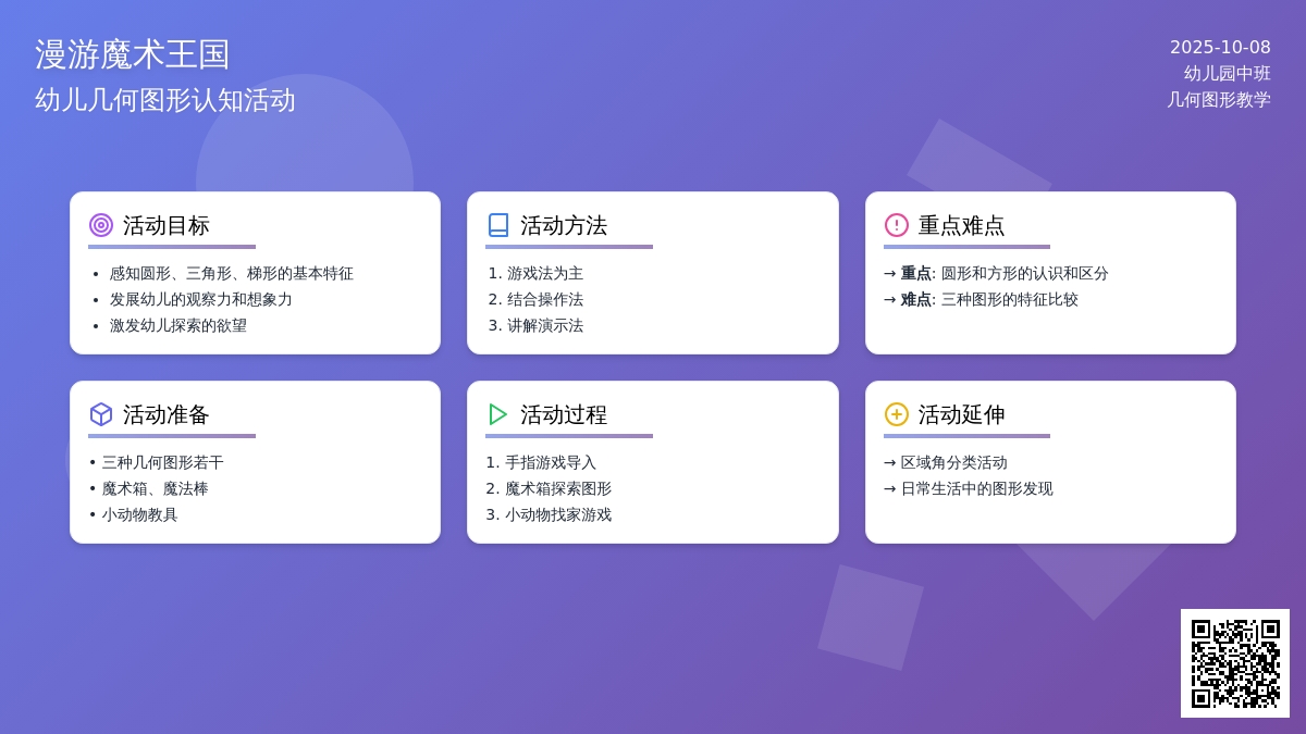 中班数学教案――漫游魔法王国