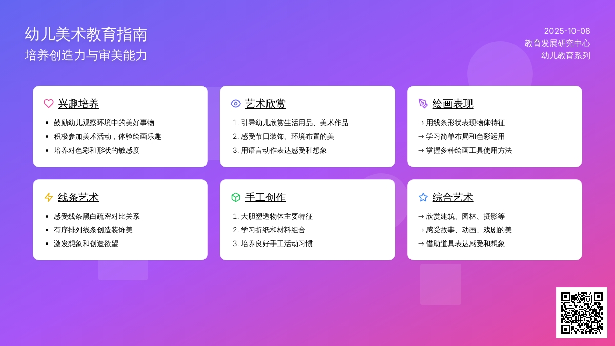 中班幼儿美术目标
