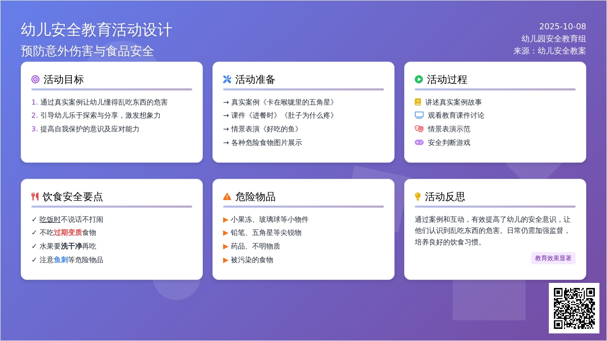 中一班上学期安全活动教案：不乱吃东西
