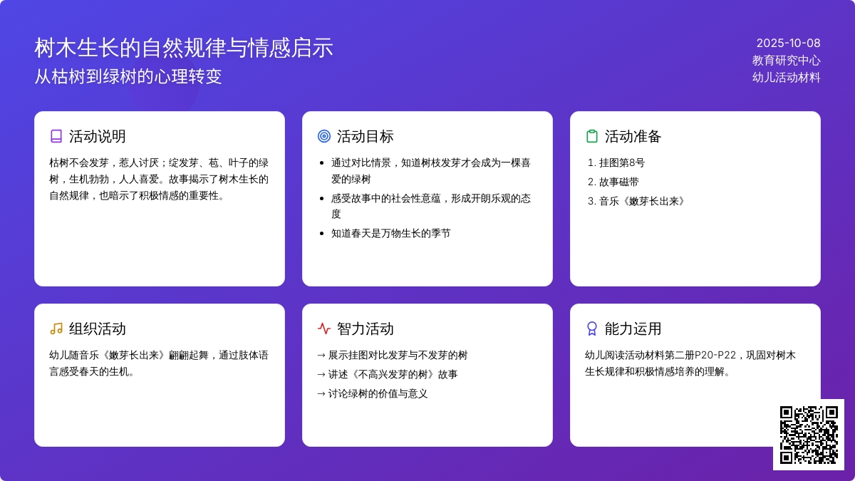 中班健康：不高兴的树不发芽