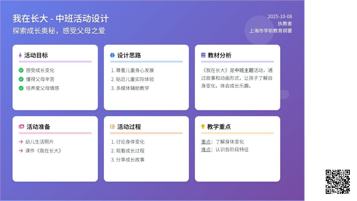 中班我在长大