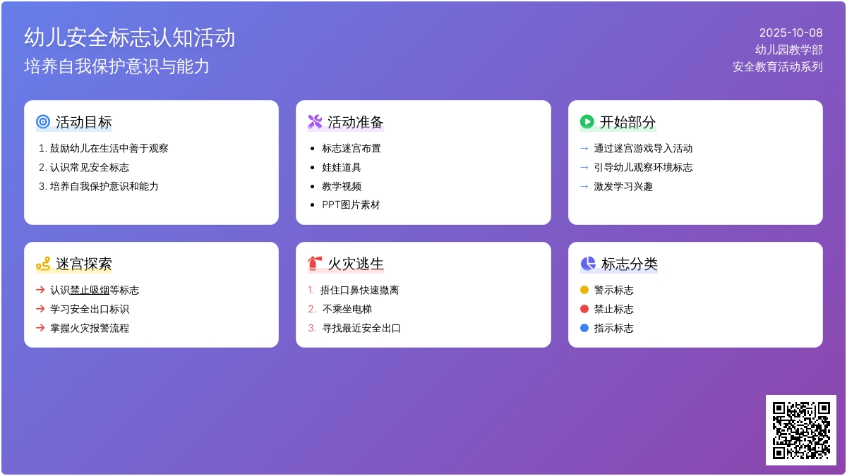 幼儿园中班安全《会说话的安全标志》教案