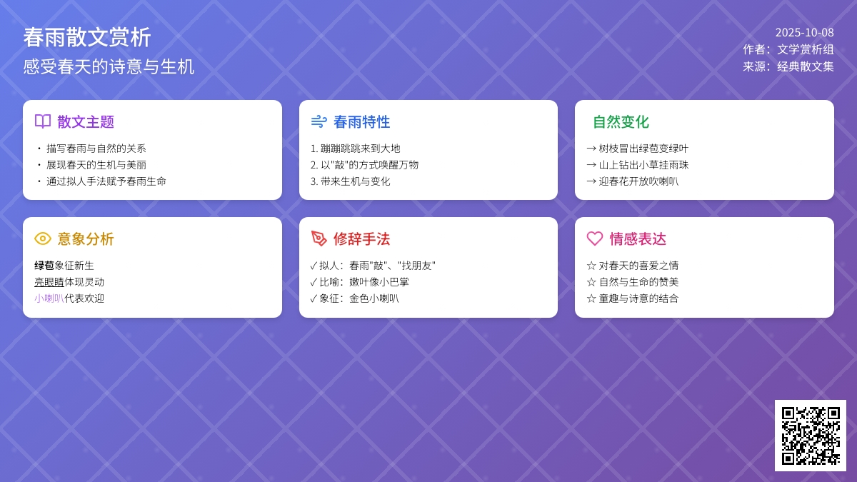 幼儿园中班语言散文《春雨》教案 幼儿园中班语言散文《春雨》教案