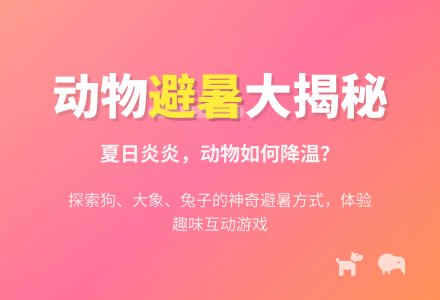 中班科学领域活动 ：《动物们怎么避暑？》-幼师课件网