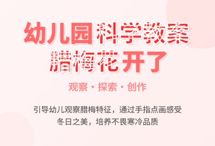 大班科学教案：腊梅花开了-幼师课件网