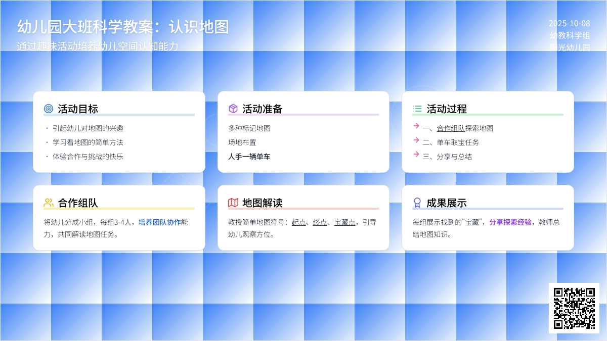 大班科学教案：认识地图