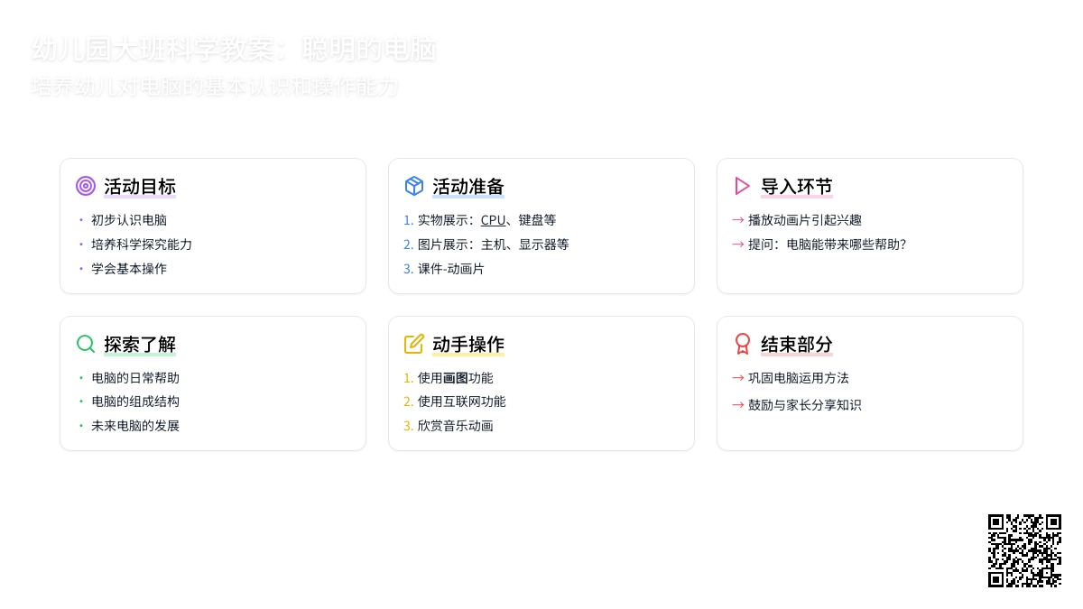 大班科学教案:聪明的电脑 大班科学教案:聪明的电脑
