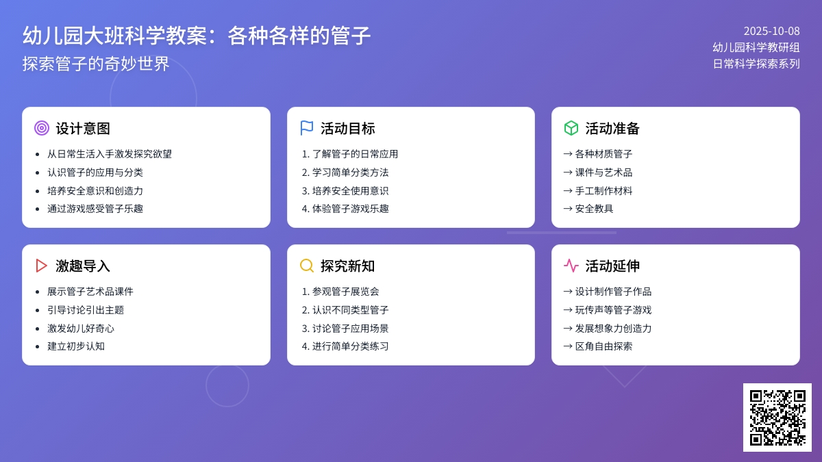 大班科学教案:各种各样的管子 大班科学教案:各种各样的管子