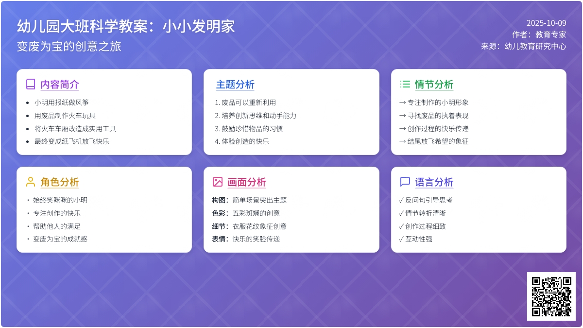 大班科学教案：小小发明家