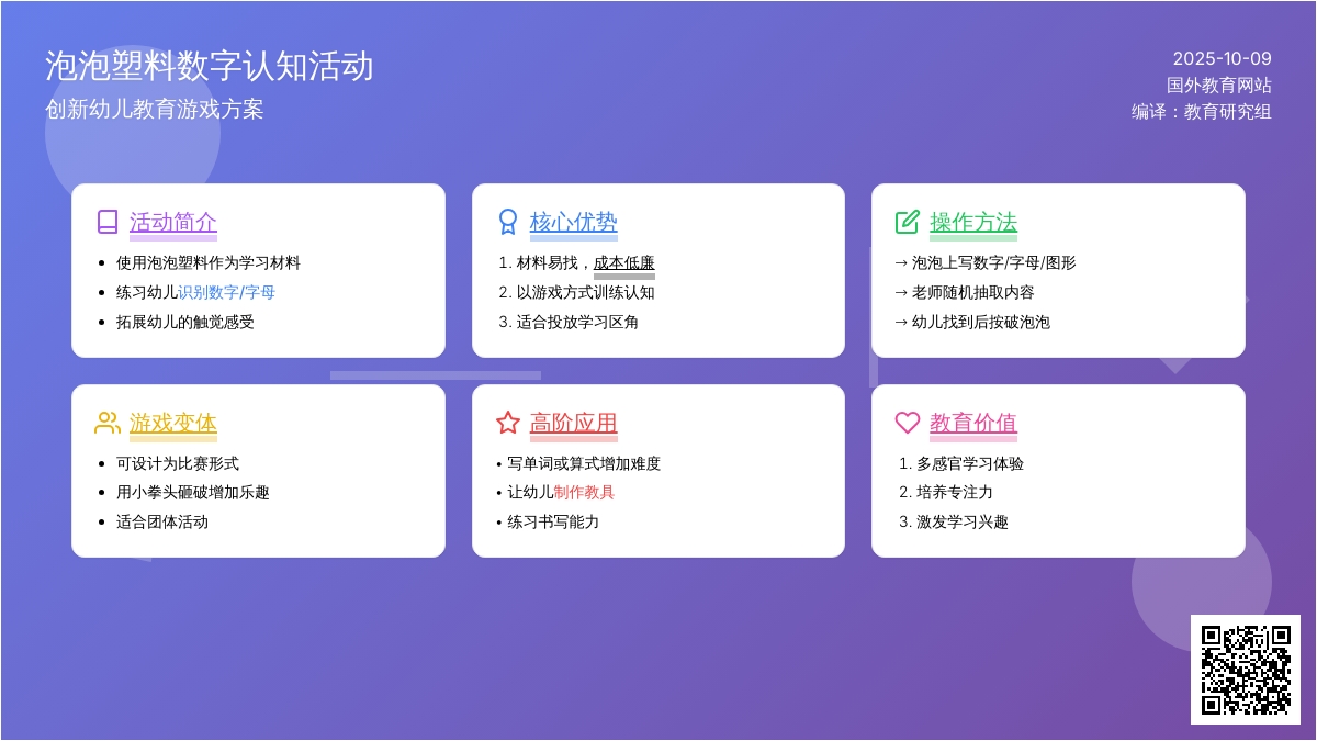 噗噗，泡泡塑料袋变成万能的学习区材料