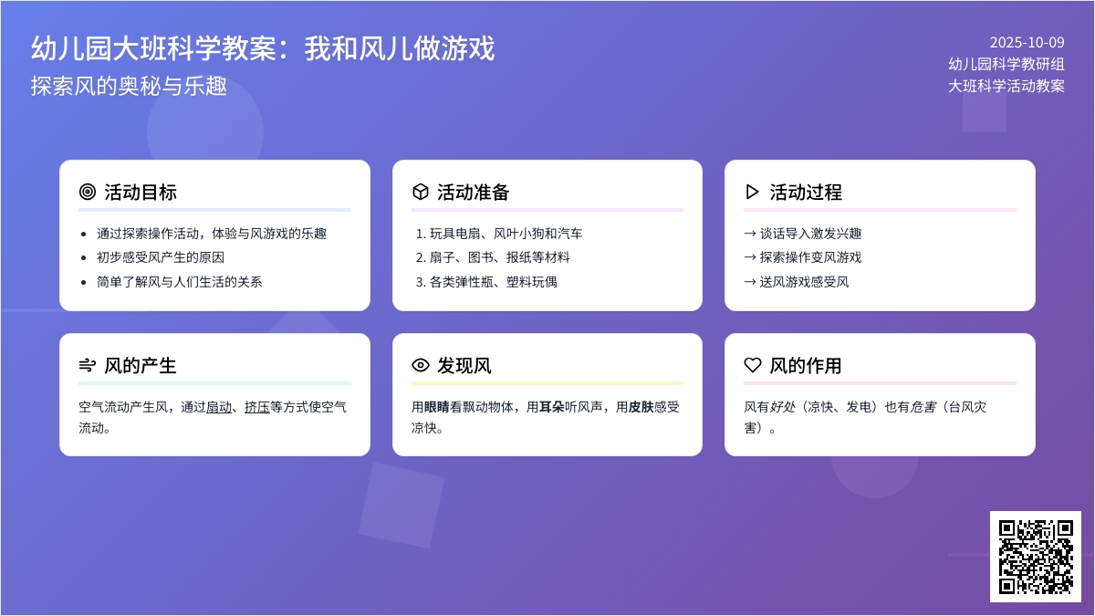 幼儿园大班科学:我和风儿做游戏 幼儿园大班科学:我和风儿做游戏