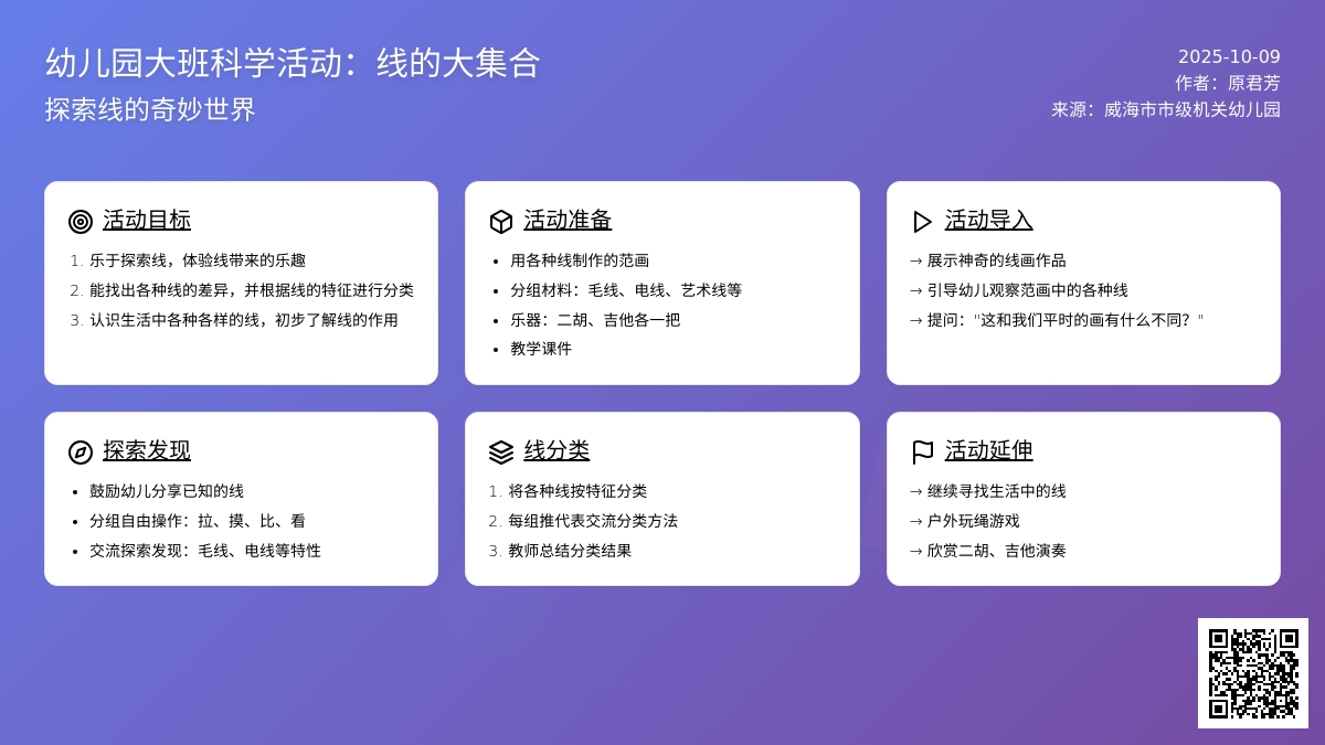 大班科学活动:线的大集合 大班科学活动:线的大集合