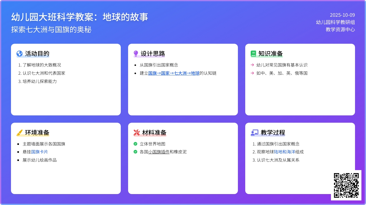 幼儿园大班科学教案:地球的故事 幼儿园大班科学教案:地球的故事