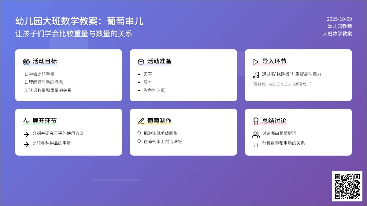 大班数学教案:葡萄串儿 大班数学教案:葡萄串儿