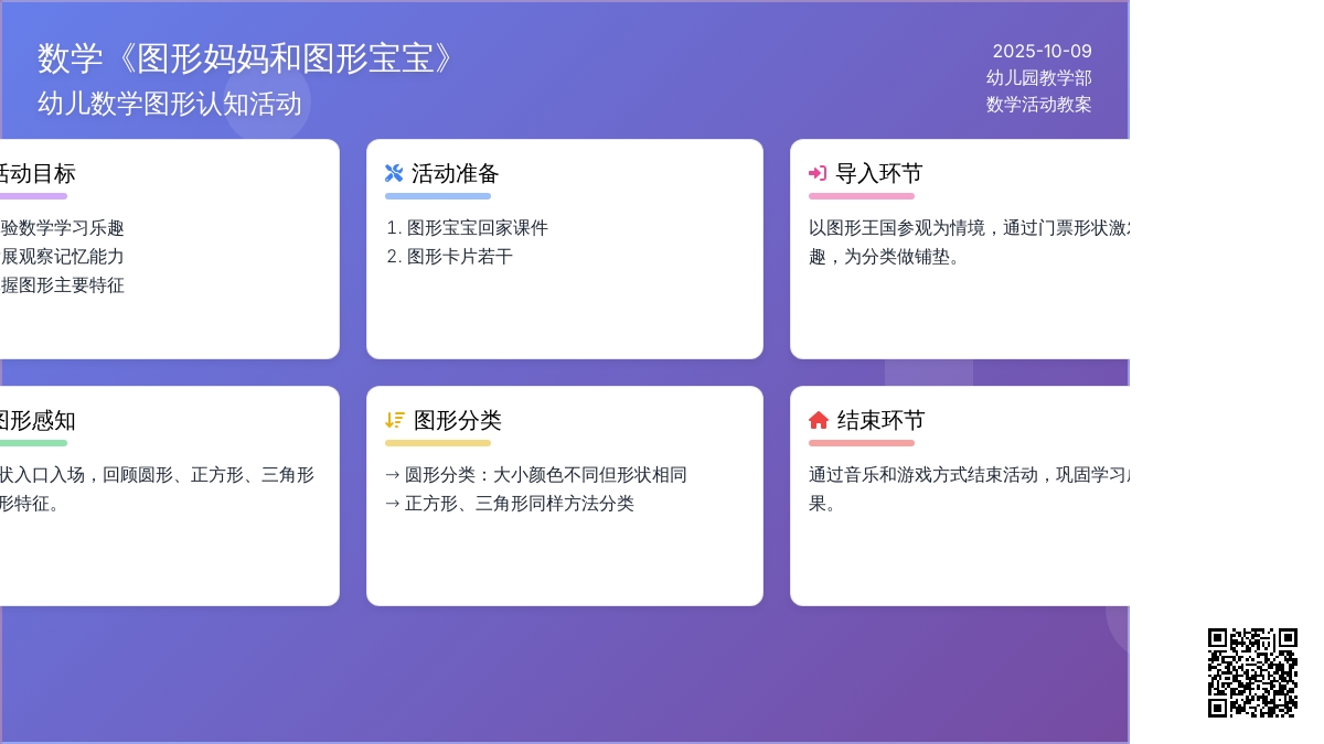 大班数学:图形妈妈和图形孩子 大班数学:图形妈妈和图形孩子