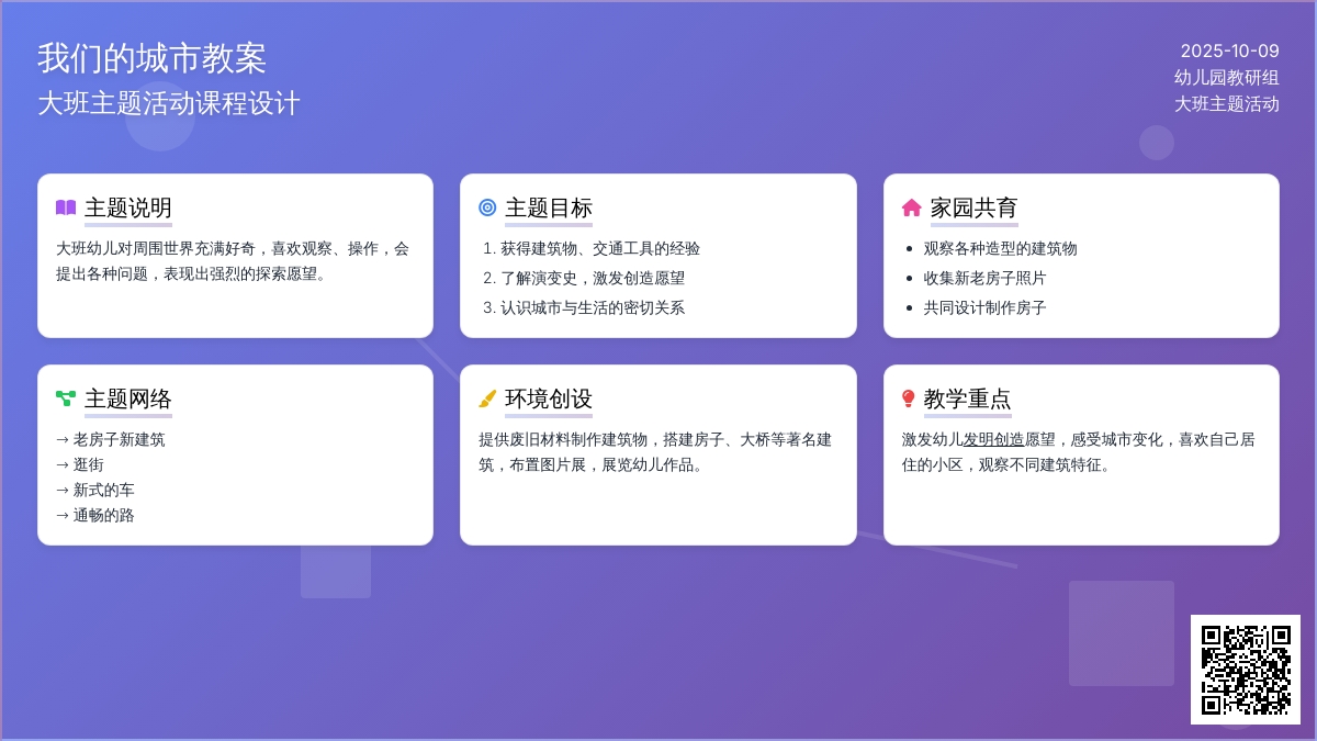大班主题活动教案：我们的城市教案