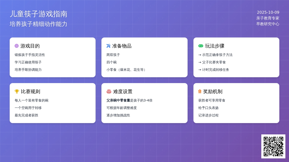 幼儿园大班亲子游戏：筷子比赛