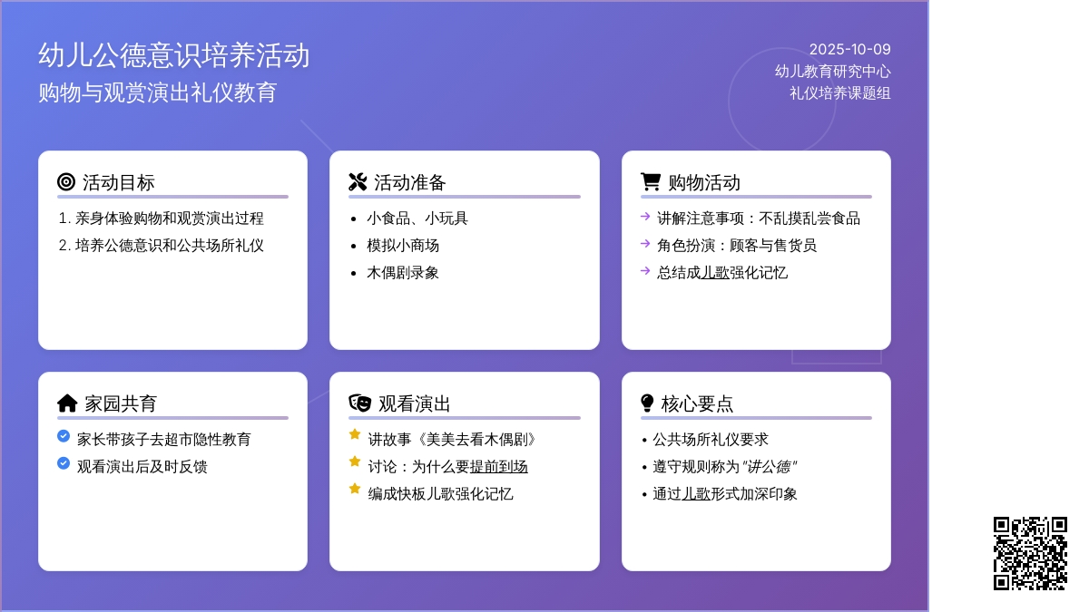 幼儿园大班礼仪活动方案《购物和观看演出》 幼儿园大班礼仪活动方案《购物和观看演出》