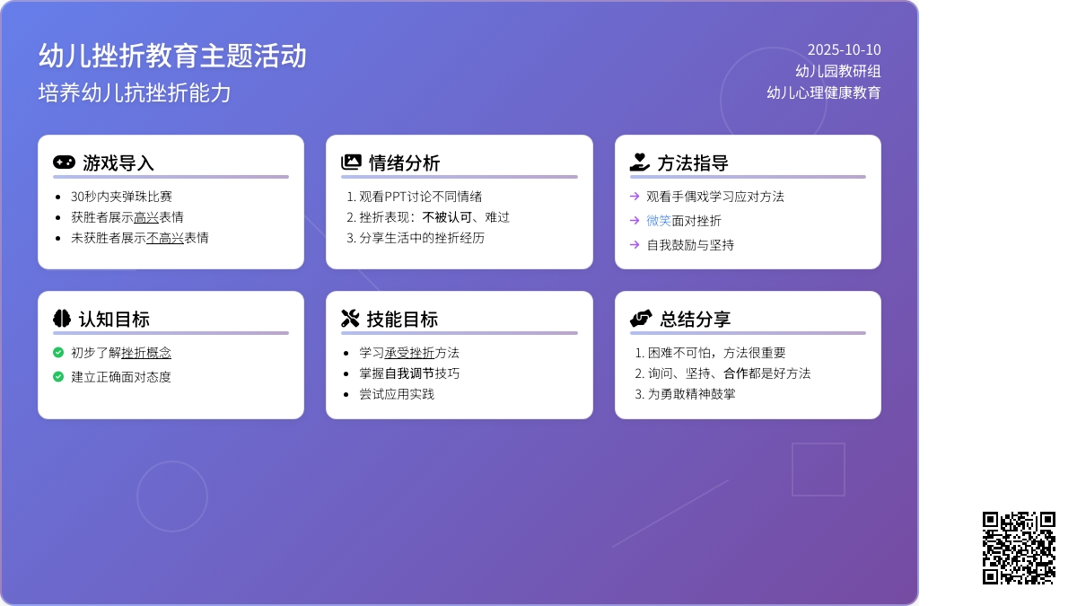 幼儿园大班社会:挫折我不怕 幼儿园大班社会:挫折我不怕