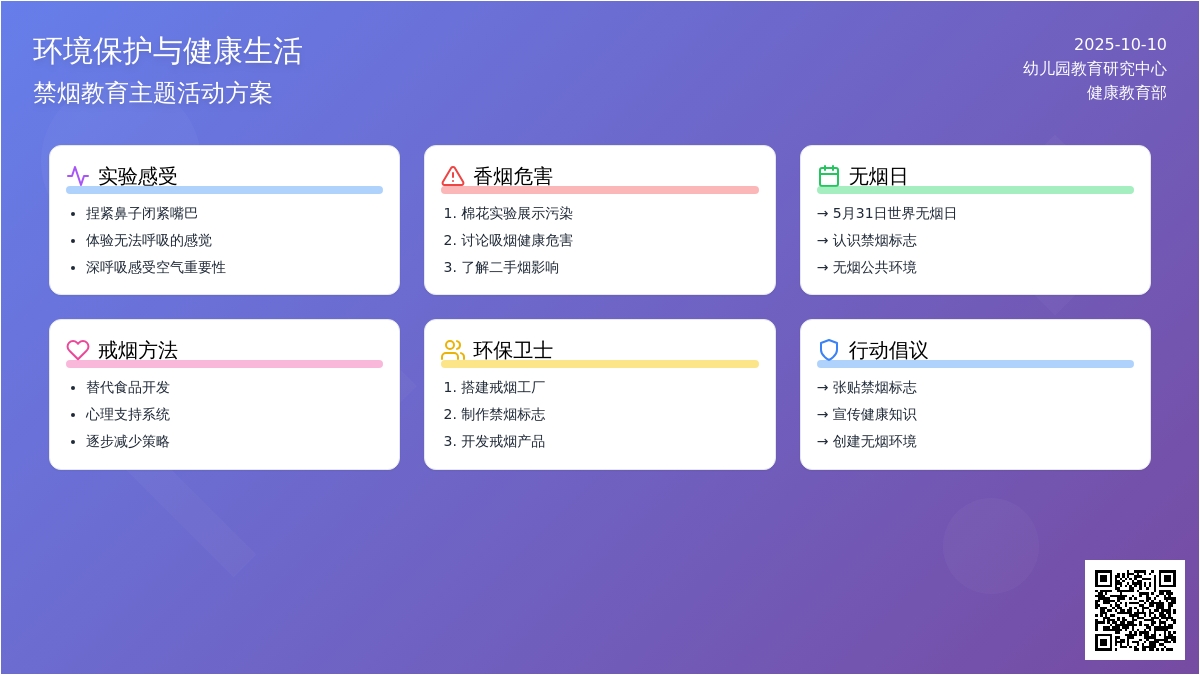 大班健康教育活动教案《禁烟的小卫士》