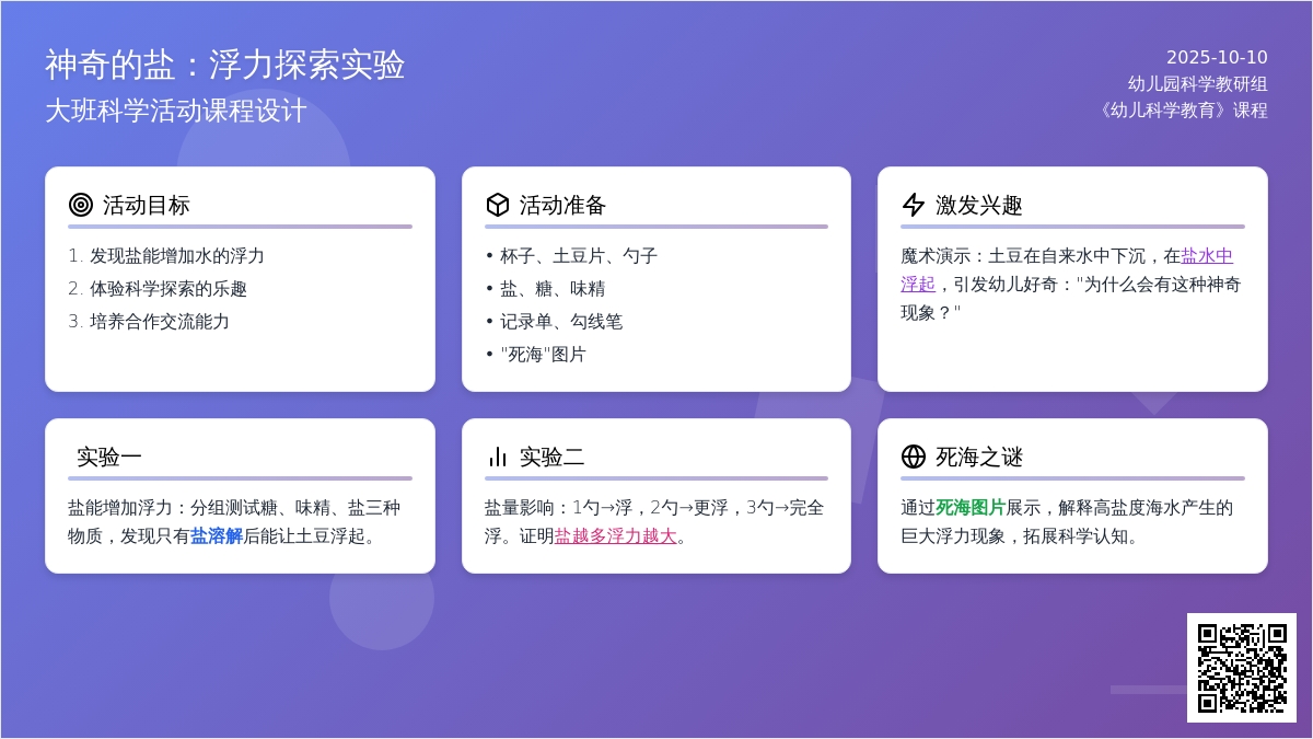 幼儿园大班科学活动：神奇的盐