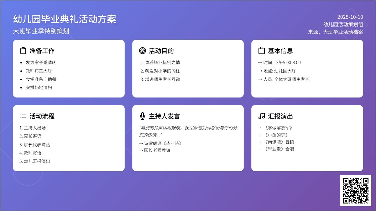 幼儿园大班毕业典礼活动策划方案（一）