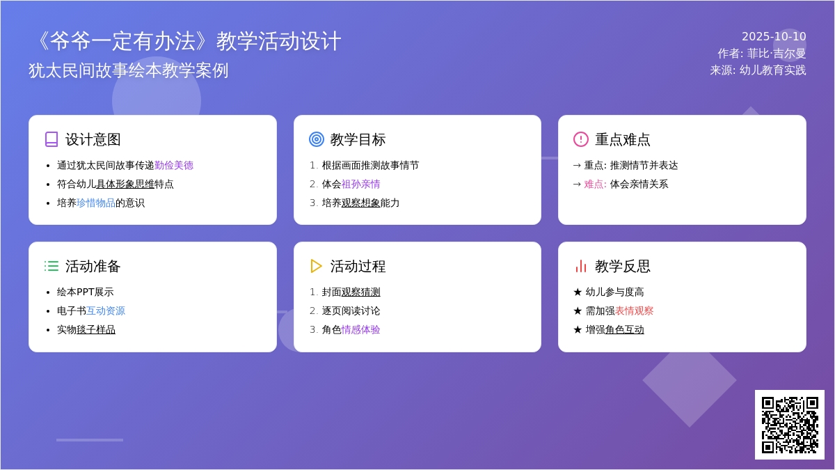 幼儿园大班绘本：爷爷一定有办法