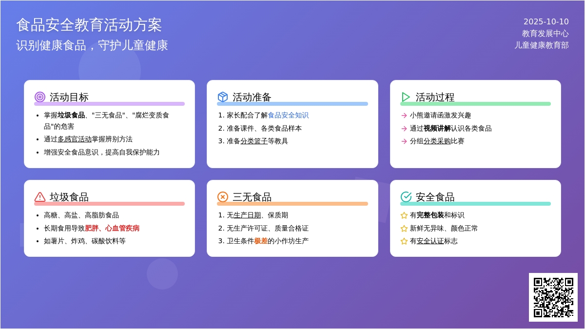 幼儿园大班安全教案：食品安全知多少