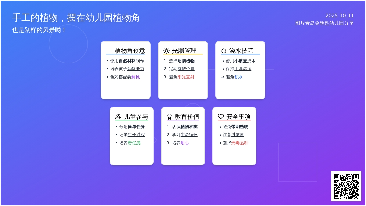 纸质植物角创意手工制作