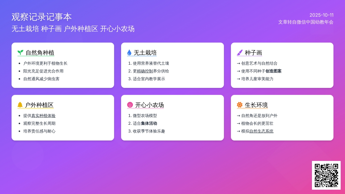 活动区布置——室内外自然角