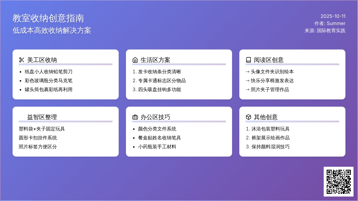 收纳狂人新福音，再也不怕教室乱啦！