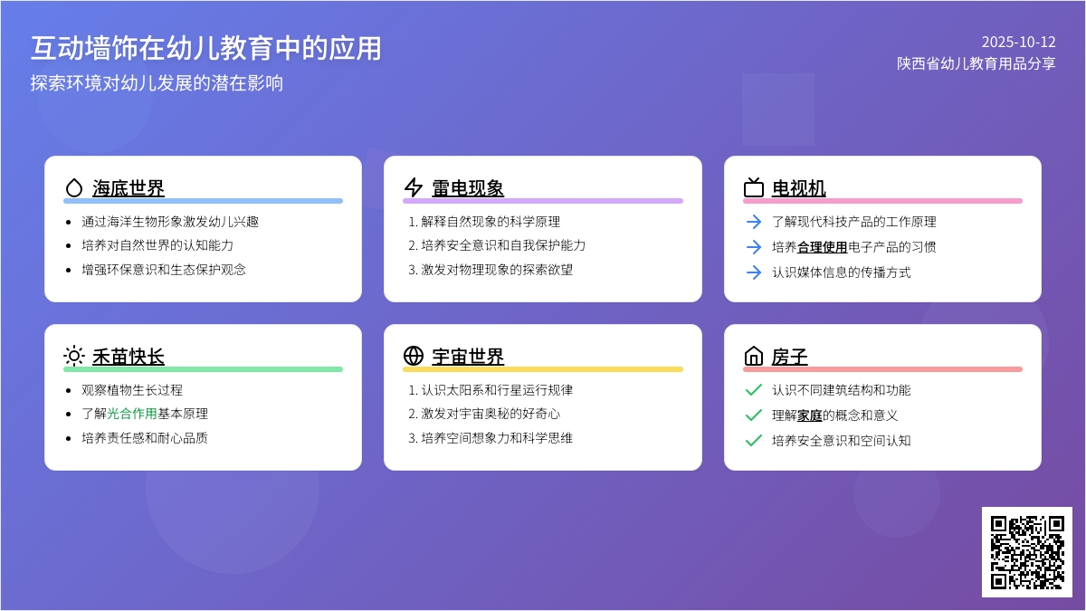 互动墙面——儿童互动科学智力开发游戏