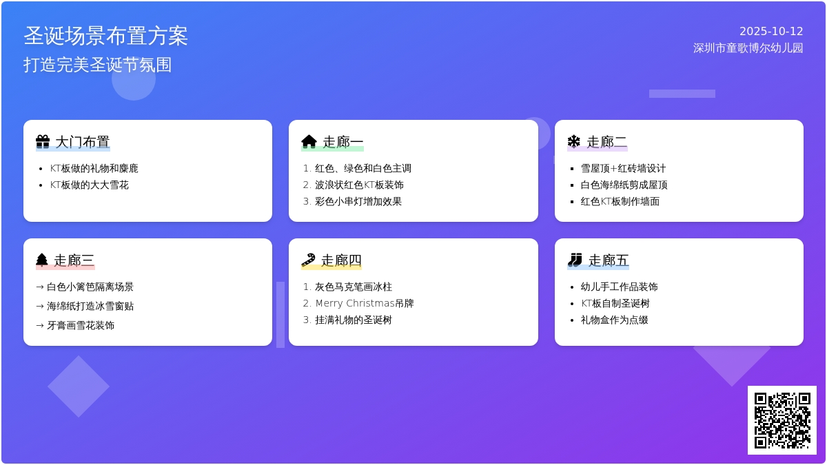圣诞节环创 | 幼儿园全园场景布置，让你一次看个够！！