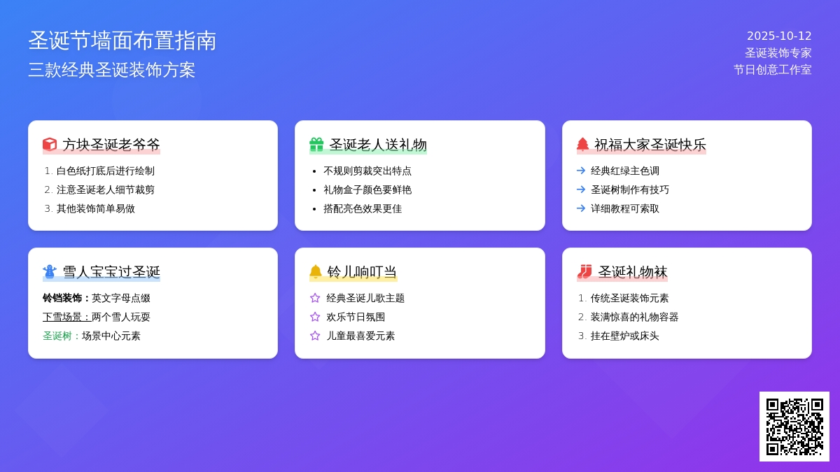环创 | 圣诞节经典墙饰4款
