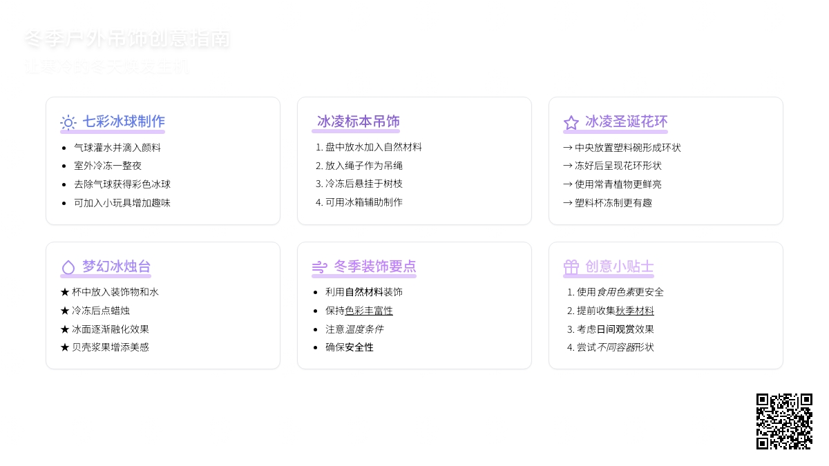冬季户外吊饰 | 晶莹剔透的冰凌装饰，回忆小时候的味道
